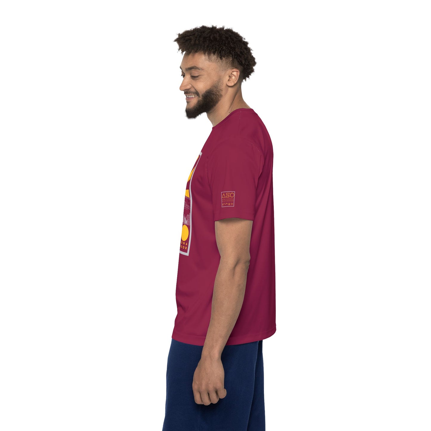 AZO Quick-Dry Lightweight Fitness T-Shirt | Maroon & Gold Edition | School Colors