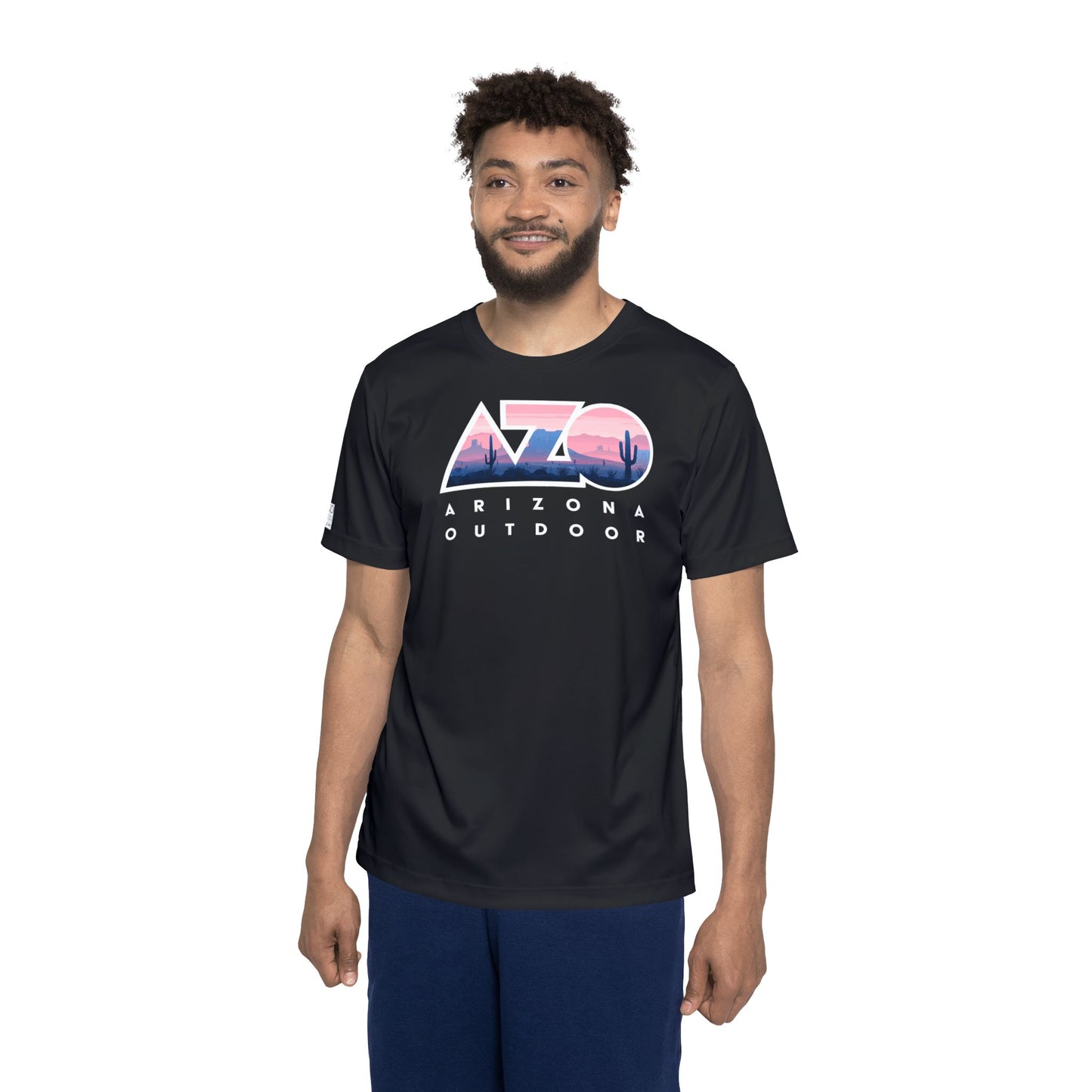 AZO Hot Weather T-Shirt | Pink on Black Retro