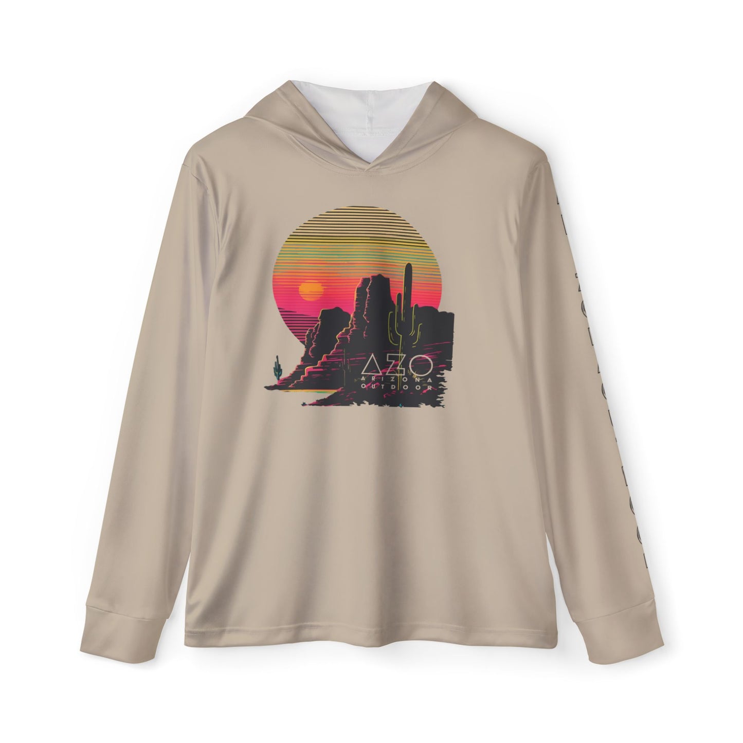AZO Lightweight Sun Hoodie UPF 50+ | 80's Desert Sunset Vibe