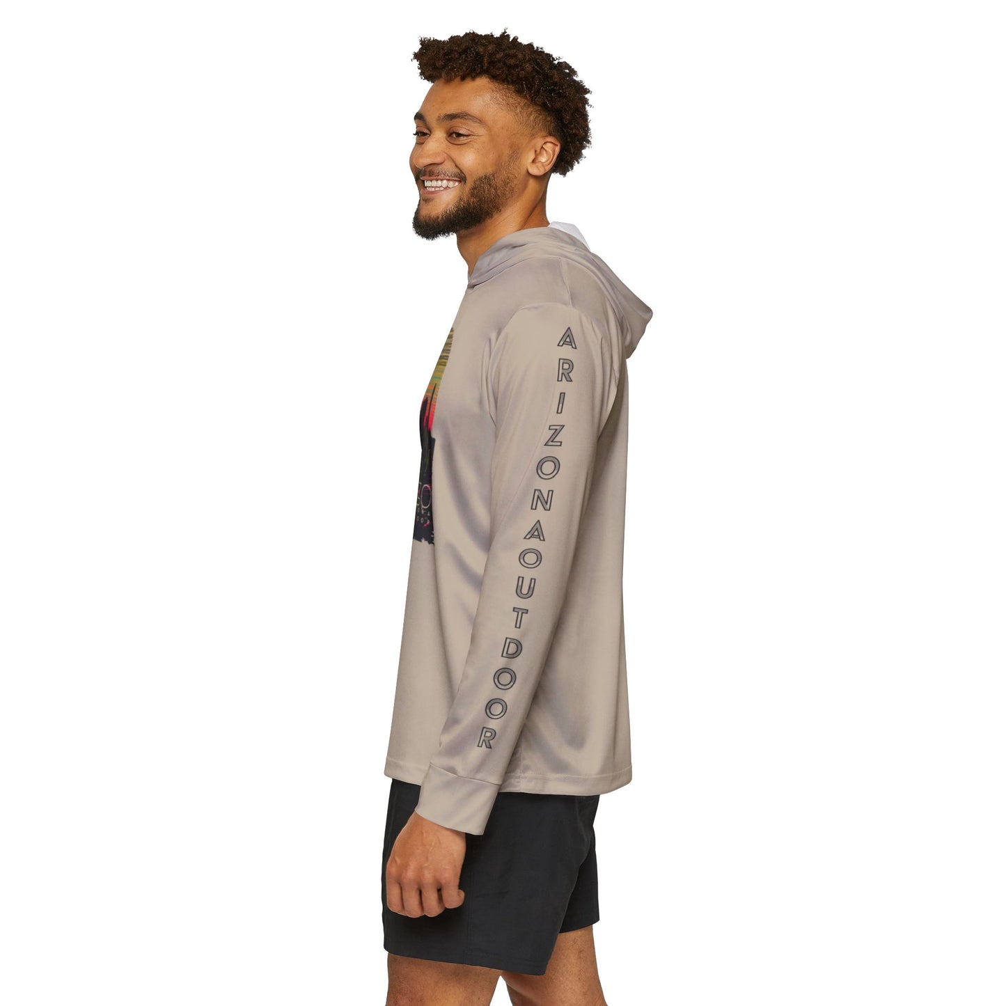 AZO Lightweight Sun Hoodie UPF 50+ | 80's Desert Sunset Vibe