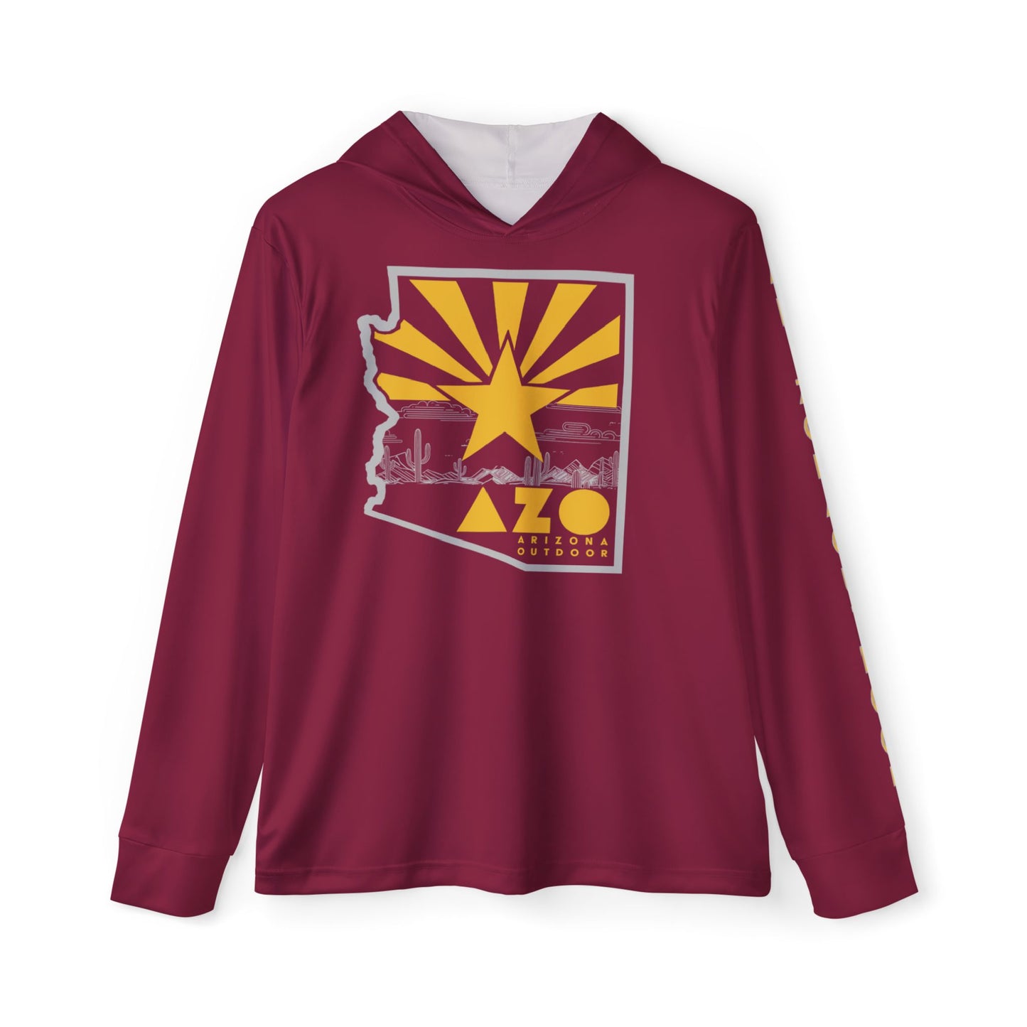 Quick-Dry UPF 50+ Sun Hoodie | Maroon & Gold Edition | School Colors