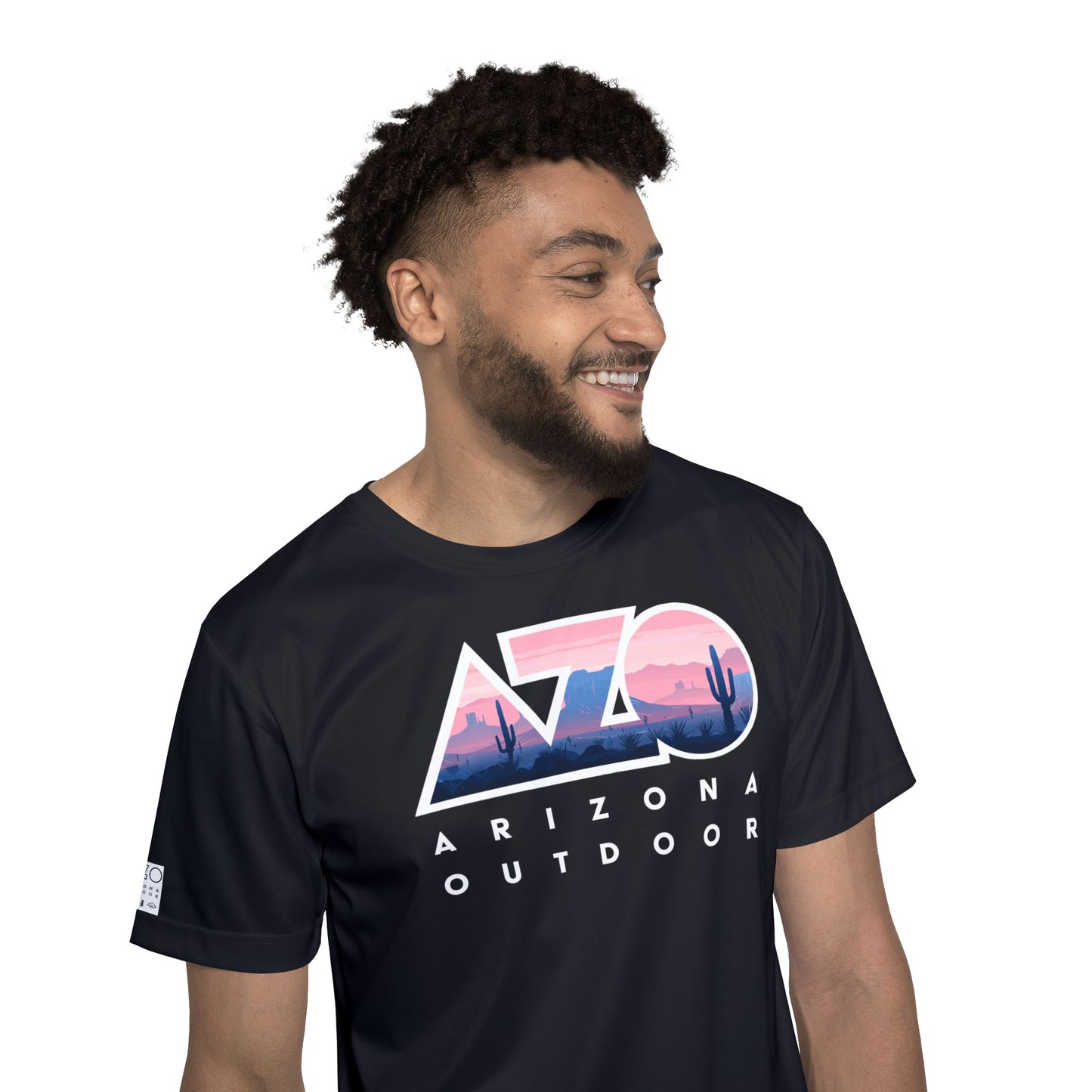 AZO Hot Weather T-Shirt | Pink on Black Retro