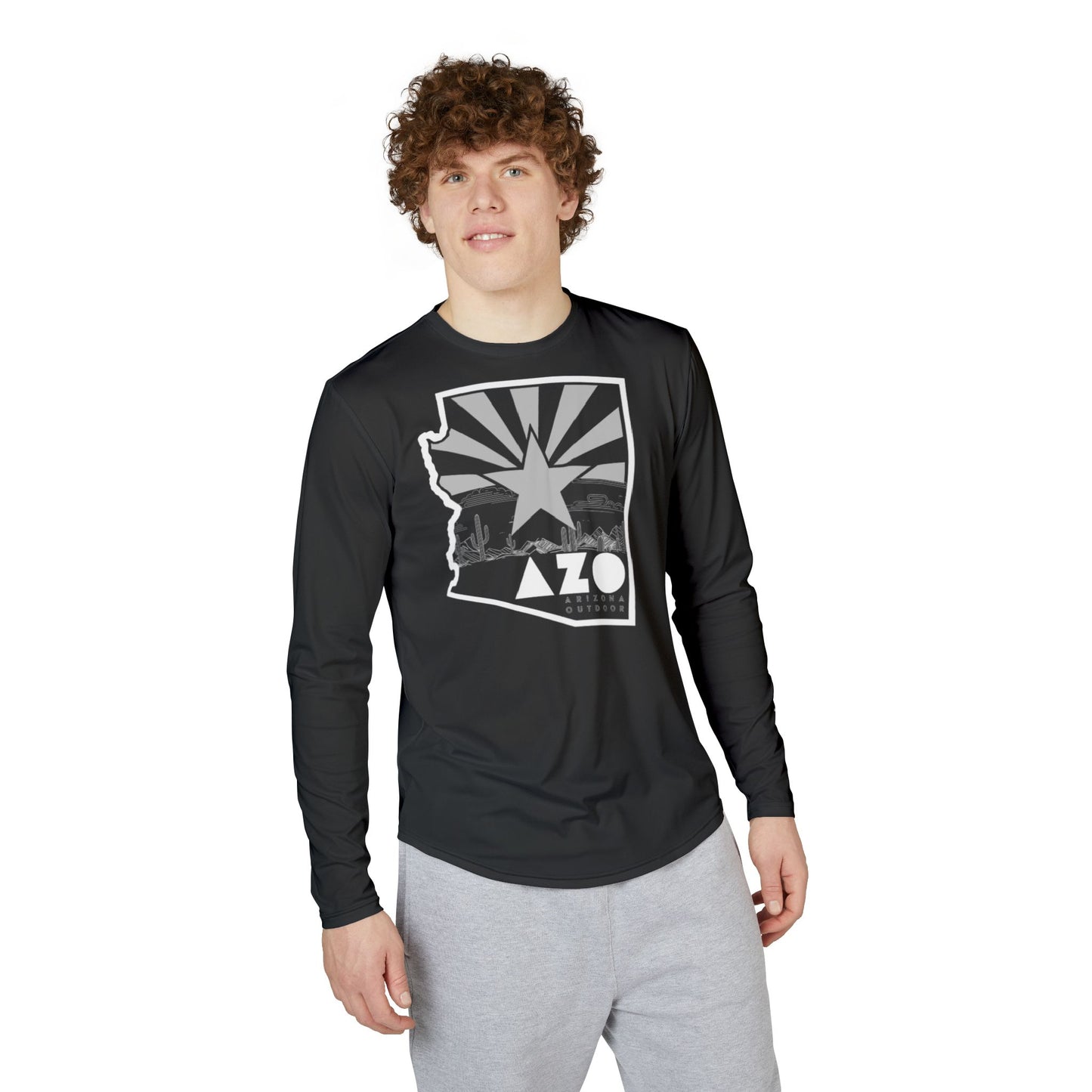 AZO Lightweight UV Protection Long Sleeve Shirt | AZ State Star Logo