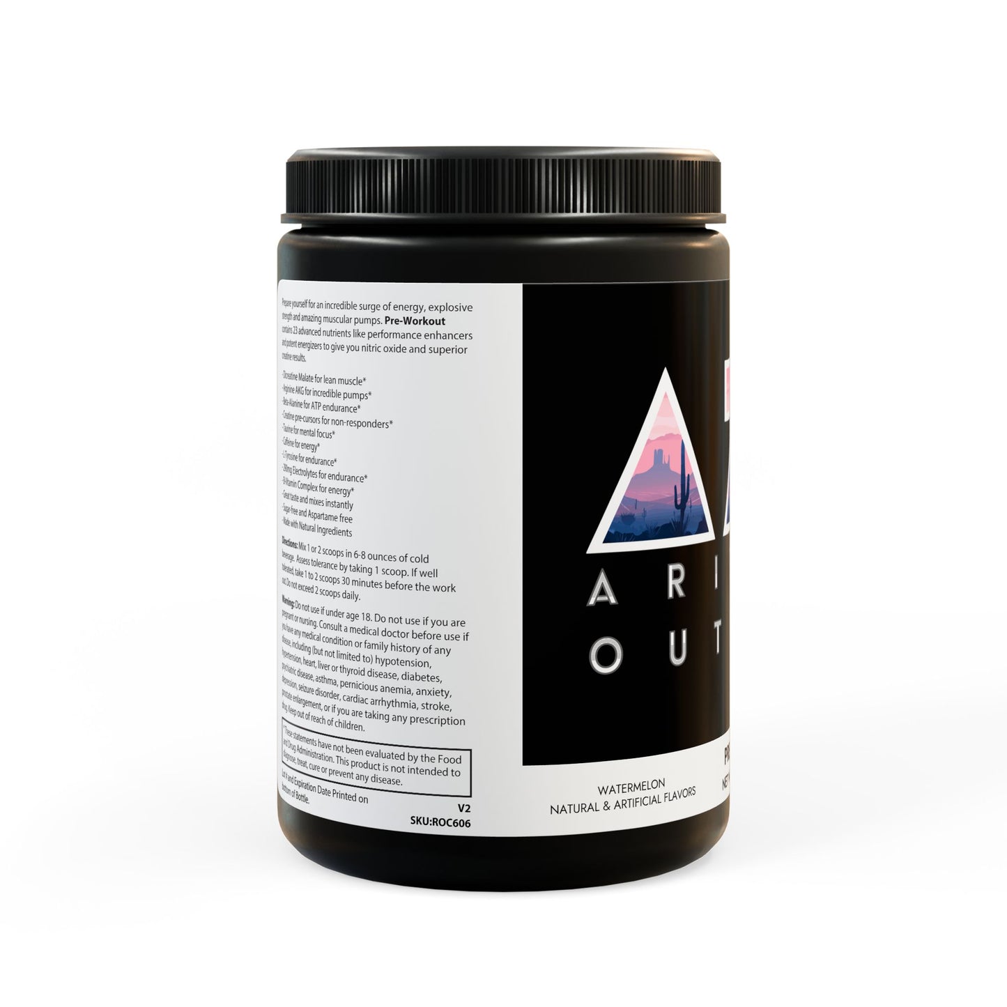 AZO Pre-Workout Supplement, Watermelon (300g, 10.58oz)