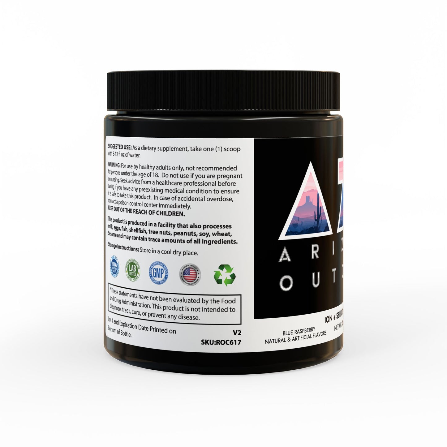 AZO Ion + Select Electrolyte Supplement (225g, 7.9oz)